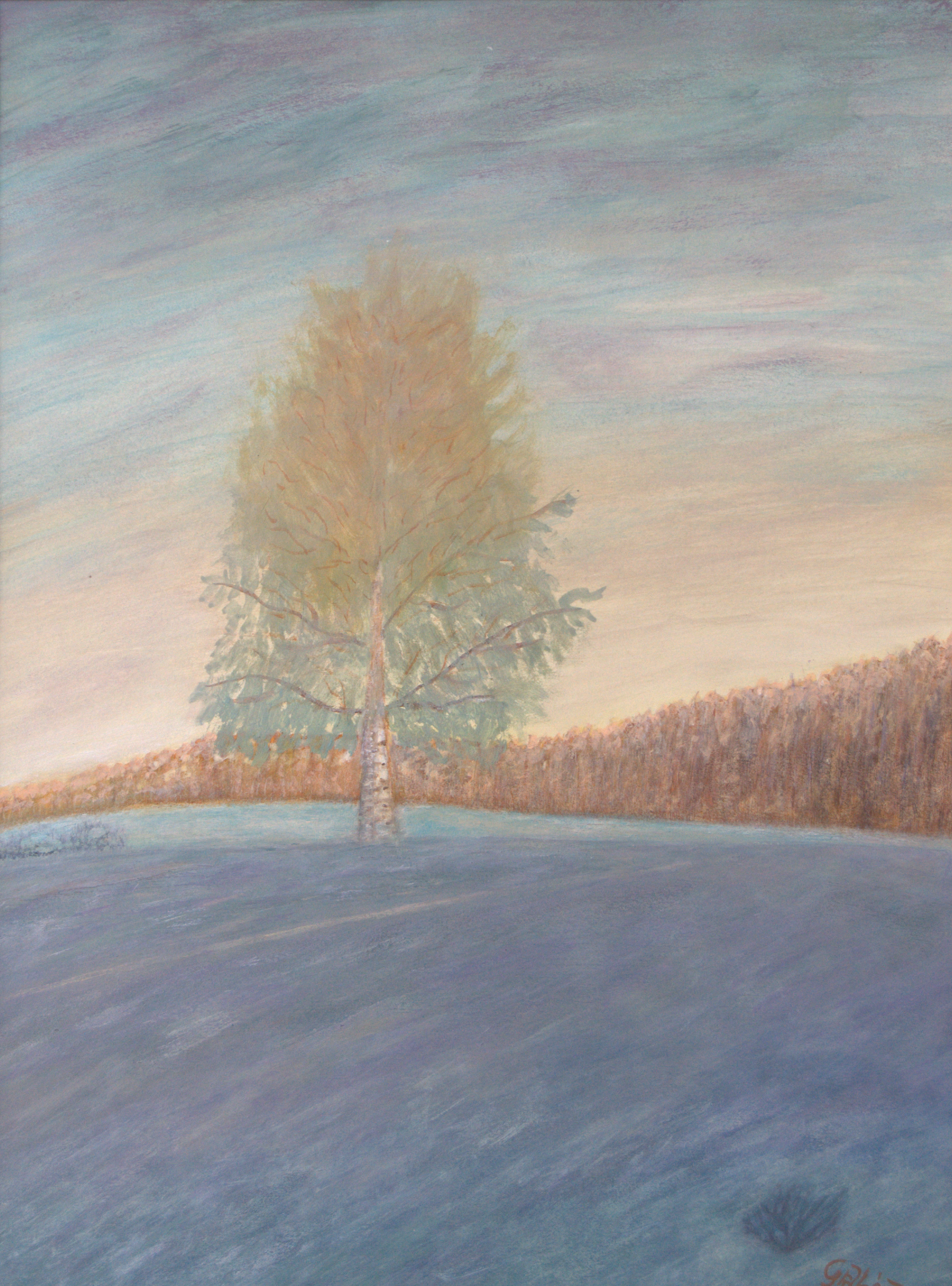 Karélia (akril, akvarellceruza, papír, 34x41 cm), 1997